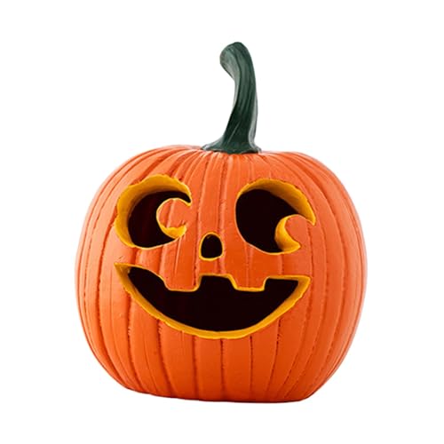 PawwJoy Halloween-Kürbis-Dekoration, künstlicher Kürbis, Tisch-Kollektion, künstliche Statue für Büro, Bauernhäuser, Wohnzimmer, 9,3 x 10,8 x 13 cm, Orange PawwJoy Halloween-Kürbis-Dekoration, künstlicher Kürbis, Tisch-Kollektion, künstliche Statue für Büro, Bauernhäuser, Wohnzimmer, 9,3 x 10,8 x 13 cm, Orange von PawwJoy