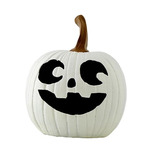 PawwJoy Halloween-Kürbis-Dekoration, künstlicher Kürbis, Tisch-Kollektion, künstliche Statue für Büro, Bauernhäuser, Wohnzimmer, 9,3 x 10,8 x 13 cm, Weiß PawwJoy Halloween-Kürbis-Dekoration, künstlicher Kürbis, Tisch-Kollektion, künstliche Statue für Büro, Bauernhäuser, Wohnzimmer, 9,3 x 10,8 x 13 cm, Weiß von PawwJoy