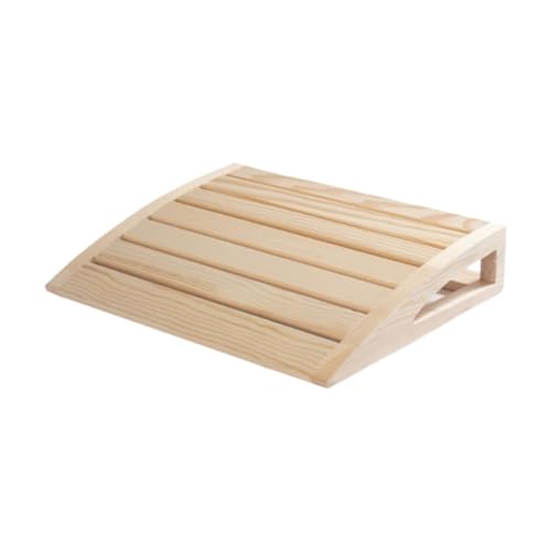 PawwJoy Holz-Sauna-Kopfstützkissen, 38 x 31 x 7 cm, handgefertigt, hohle Rückenlehne für Spa, Fitnessstudio, Dampfbäder, Badezimmer, Haushalt, Entspannung von PawwJoy