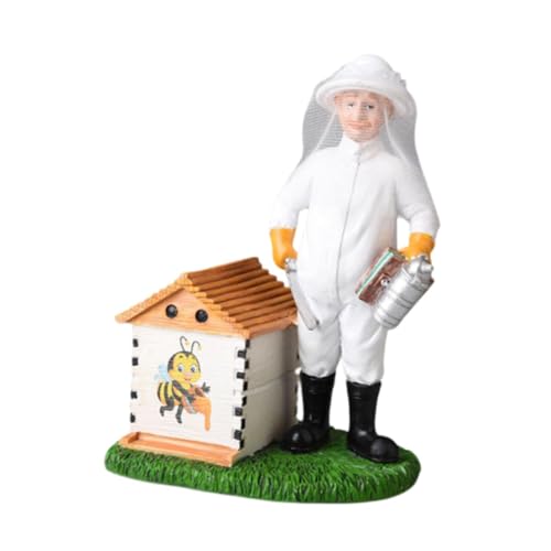 PawwJoy Imkerfigur aus Kunstharz, Kunststatue, Heimdekoration, Skulptur, Ornament für Tischdekoration, Schlafzimmer, Bücherregal, Einweihungsgeschenk, Display PawwJoy Imkerfigur aus Kunstharz, Kunststatue, Heimdekoration, Skulptur, Ornament für Tischdekoration, Schlafzimmer, Bücherregal, Einweihungsgeschenk, Display von PawwJoy