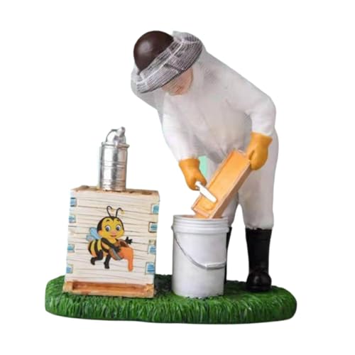 PawwJoy Imkerfigur aus Kunstharz, Kunststatue, Heimdekoration, Skulptur, Ornament für Tischdekoration, Schlafzimmer, Bücherregal, Einweihungsgeschenk, Honigernte PawwJoy Imkerfigur aus Kunstharz, Kunststatue, Heimdekoration, Skulptur, Ornament für Tischdekoration, Schlafzimmer, Bücherregal, Einweihungsgeschenk, Honigernte von PawwJoy