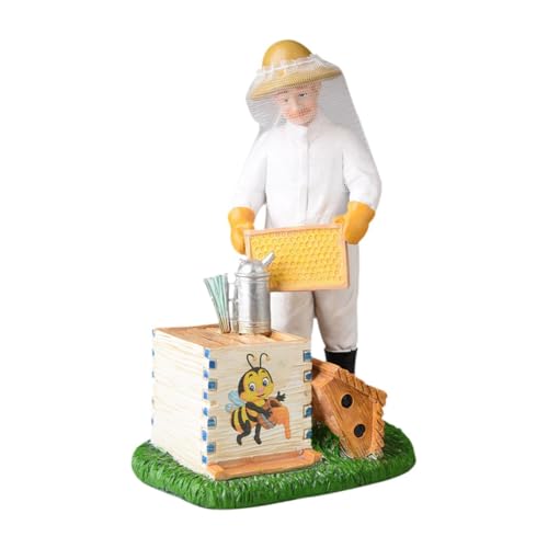 PawwJoy Imkerfigur aus Kunstharz, Kunststatue, Heimdekoration, Skulptur, Ornament für Tischdekoration, Schlafzimmer, Bücherregal, Einweihungsgeschenk, Inspektion von Waben PawwJoy Imkerfigur aus Kunstharz, Kunststatue, Heimdekoration, Skulptur, Ornament für Tischdekoration, Schlafzimmer, Bücherregal, Einweihungsgeschenk, Inspektion von Waben von PawwJoy