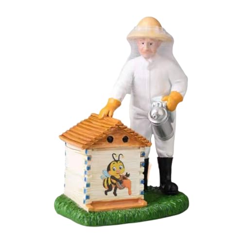 PawwJoy Imkerfigur aus Kunstharz, Kunststatue, Heimdekoration, Skulptur, Ornament für Tischdekoration, Schlafzimmer, Bücherregal, Einweihungsgeschenk, Sprühen PawwJoy Imkerfigur aus Kunstharz, Kunststatue, Heimdekoration, Skulptur, Ornament für Tischdekoration, Schlafzimmer, Bücherregal, Einweihungsgeschenk, Sprühen von PawwJoy
