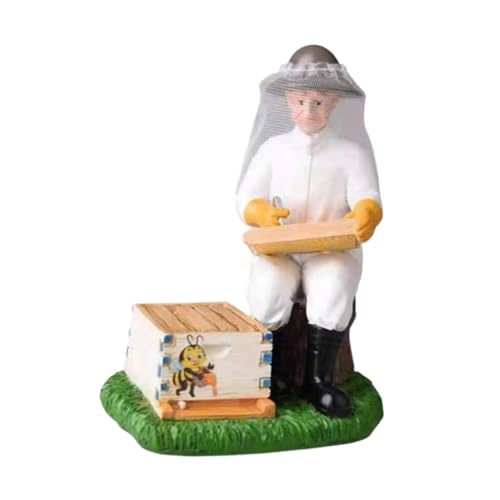 PawwJoy Imkerfigur aus Kunstharz, Kunststatue, Heimdekoration, Skulptur, Ornament für Tischdekoration, Schlafzimmer, Bücherregal, Einweihungsgeschenk, Umzug PawwJoy Imkerfigur aus Kunstharz, Kunststatue, Heimdekoration, Skulptur, Ornament für Tischdekoration, Schlafzimmer, Bücherregal, Einweihungsgeschenk, Umzug von PawwJoy