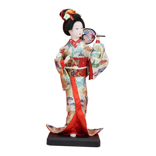 PawwJoy Japanische Geisha-Figur, 22,9 cm, Skulptur, orientalisch, antikes Kabuki-Mädchen, Kimono-Puppe für Zuhause, Büro, Tischplatte, Stil C PawwJoy Japanische Geisha-Figur, 22,9 cm, Skulptur, orientalisch, antikes Kabuki-Mädchen, Kimono-Puppe für Zuhause, Büro, Tischplatte, Stil C von PawwJoy