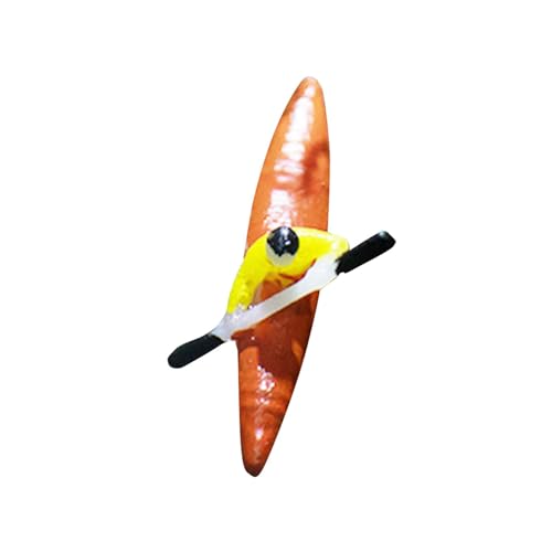 PawwJoy Kajak-Figur, Aquarium-Dekoration, Miniatur-Gartenstatue, Aquarium-Dekoration für Schwimmbad und Teiche, Rot PawwJoy Kajak-Figur, Aquarium-Dekoration, Miniatur-Gartenstatue, Aquarium-Dekoration für Schwimmbad und Teiche, Rot von PawwJoy
