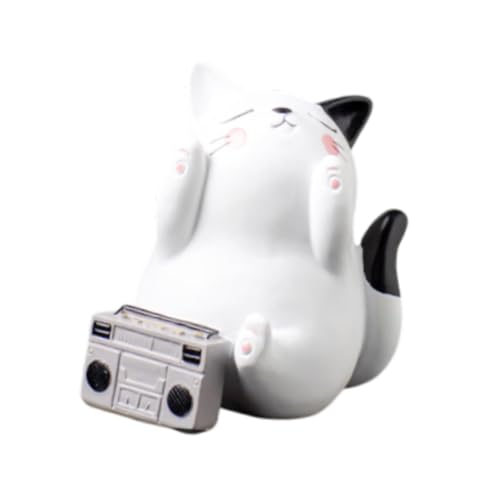 PawwJoy Katzenfigur, Mini-Actionfiguren, Cartoon-Sammelfigur, Miniatur-Tierstatue für Bücherregal, Wohnzimmer, Schreibtisch, Dekoration, 11 x 10 x 13 cm PawwJoy Katzenfigur, Mini-Actionfiguren, Cartoon-Sammelfigur, Miniatur-Tierstatue für Bücherregal, Wohnzimmer, Schreibtisch, Dekoration, 11 x 10 x 13 cm von PawwJoy