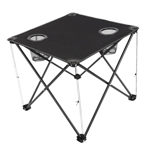 PawwJoy Klapptisch für 1–2 Personen, Eisen, einfache Lagerung, mit Getränkehaltern, Outdoor-Tisch, zusammenklappbar, Camp-Esstisch für Esstisch, Markt, Schwarz PawwJoy Klapptisch für 1–2 Personen, Eisen, einfache Lagerung, mit Getränkehaltern, Outdoor-Tisch, zusammenklappbar, Camp-Esstisch für Esstisch, Markt, Schwarz von PawwJoy