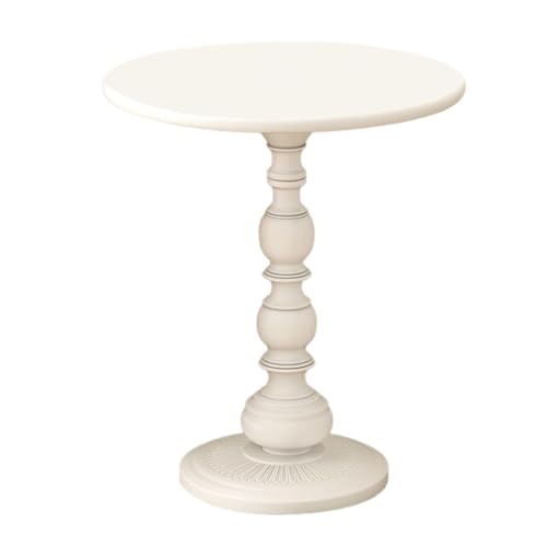 PawwJoy Kleiner Beistelltisch, Couchtisch, Nachttisch für kleine Plätze, Balkon, runder Beistelltisch, 35 cm, Weiß, klein PawwJoy Kleiner Beistelltisch, Couchtisch, Nachttisch für kleine Plätze, Balkon, runder Beistelltisch, 35 cm, Weiß, klein von PawwJoy