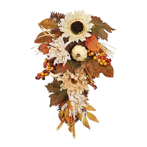 PawwJoy Künstliche Wanddekoration, Herbst-Ernte-Girlande, für den Innen- und Außenbereich, Weihnachtswände, Festivals von PawwJoy