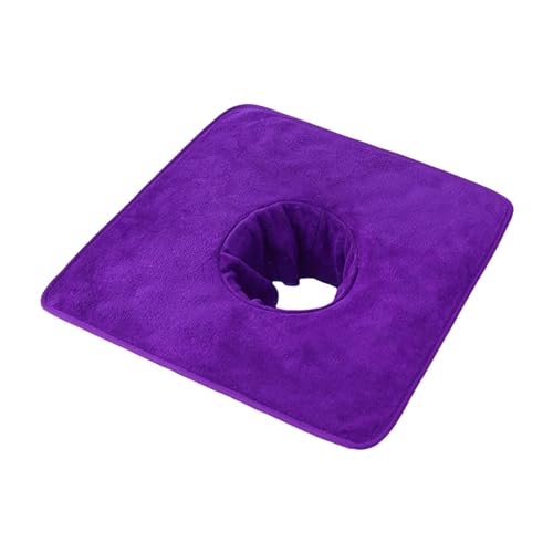 PawwJoy Massageliege, Gesichtsloch, Handtuch, atmungsaktiv, Massagezubehör, 35 x 35 cm, leichtes Gesichtshandtuch, saugfähig für Spas, Schönheitssalons von PawwJoy