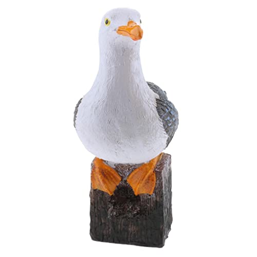 PawwJoy Möwen-Skulptur, Gartenornament, handdetailliert, Kunstharz, Vogelstatue für Küste, Strandhütte, Heimdekoration, 20 x 9 x 20 cm, Kunstharz-Möwe PawwJoy Möwen-Skulptur, Gartenornament, handdetailliert, Kunstharz, Vogelstatue für Küste, Strandhütte, Heimdekoration, 20 x 9 x 20 cm, Kunstharz-Möwe von PawwJoy