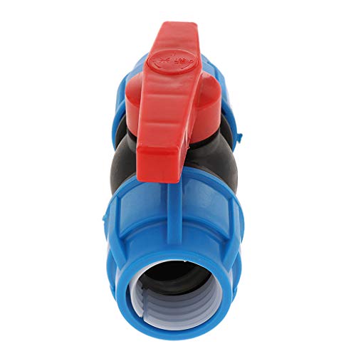 PawwJoy P Kunststoff-Absperrventil mit Kunststoffkern für Bewässerungssysteme, 20 mm, 25 mm, 32 mm, 40 mm Größenoptionen von PawwJoy