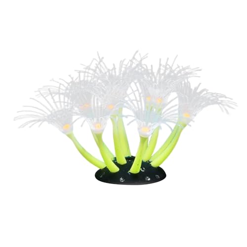 PawwJoy Silikon-Korallenornament, Aquarium-Dekoration, künstliche Korallenpflanzen, dekorative Landschaft, 16 x 16 cm, Gelb PawwJoy Silikon-Korallenornament, Aquarium-Dekoration, künstliche Korallenpflanzen, dekorative Landschaft, 16 x 16 cm, Gelb von PawwJoy