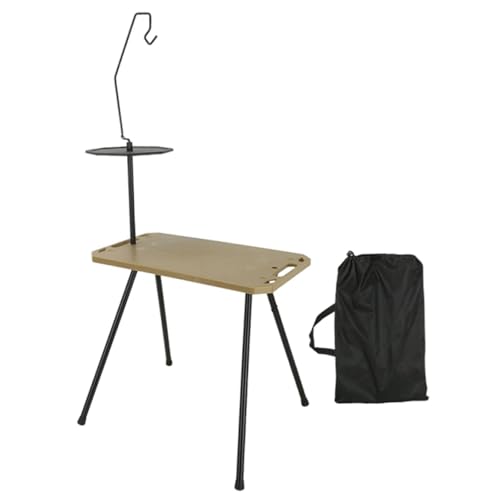 PawwJoy Tragbarer Outdoor-Klapptisch mit Doppeldeck-Lichthalter, Beine aus Karbonstahl, PP-Schreibtisch, 48,3 x 27,9 x 45 cm, für Camping, Picknick, Strand, Braun PawwJoy Tragbarer Outdoor-Klapptisch mit Doppeldeck-Lichthalter, Beine aus Karbonstahl, PP-Schreibtisch, 48,3 x 27,9 x 45 cm, für Camping, Picknick, Strand, Braun von PawwJoy
