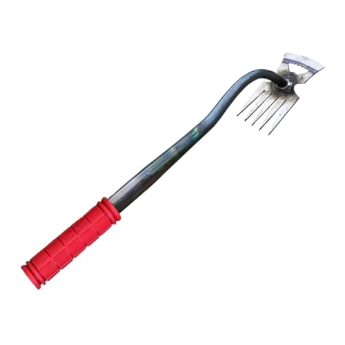 PawwJoy Unkrautabzieher für den Garten, Handjäter, manueller Unkrautentferner, Werkzeug zum Abgraben von Bauernhof, Bodenbearbeitung, Gartenarbeit, Hof, 5 Zinken von PawwJoy