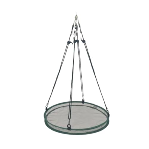 PawwJoy Vogelfutterschale mit rattenfestem Reifen, großes hängendes Futtertablett für effiziente Samen- und Schmutzsammlung, Outdoor-Garten, Hinterhof, Rasen, Durchmesser 40 cm von PawwJoy