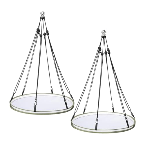 PawwJoy Vogelsamenauffangschale Vogelfutterkorb Outdoor Gartenzubehör Ø 40,5 cm stabile Hängetablett - 2 Stück von PawwJoy