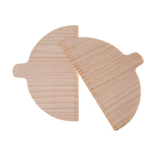 Pizzaschaufel aus Holz, halbrund, zum Backen von Brot, Kuchen, Käse, Ofen, Werkzeug, 28 x 17 x 0,4 cm, 2 Stück Pizzaschaufel aus Holz, halbrund, zum Backen von Brot, Kuchen, Käse, Ofen, Werkzeug, 28 x 17 x 0,4 cm, 2 Stück von PawwJoy