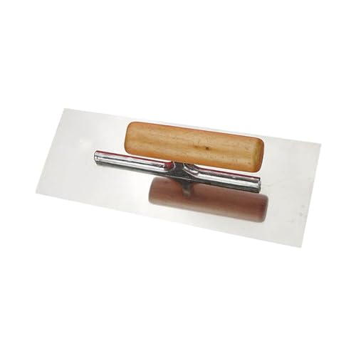 Putzkelle 24 x 10 cm, Edelstahl, Betonkelle Trockenbaukelle für Auskleidungsaufgaben, Putzwerkzeug mit ergonomischem Griff, Silber Putzkelle 24 x 10 cm, Edelstahl, Betonkelle Trockenbaukelle für Auskleidungsaufgaben, Putzwerkzeug mit ergonomischem Griff, Silber von PawwJoy