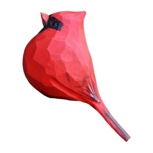Realistische Vogelstatue aus Kunstharz, Papageien-Dekoration, Tierskulptur, lebensechte Vögel, Skulpturen, Hofkunst, Gartendekoration, 9,5 x 5,5 cm, Rot Realistische Vogelstatue aus Kunstharz, Papageien-Dekoration, Tierskulptur, lebensechte Vögel, Skulpturen, Hofkunst, Gartendekoration, 9,5 x 5,5 cm, Rot von PawwJoy