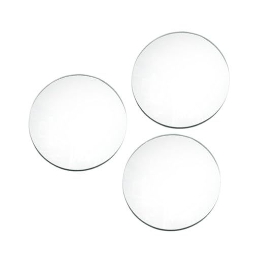 Runde Acryl-Spiegeltabletts für Tafelaufsätze, dekorative Teller für Tischdekoration, Wanddekoration, Hochzeit, 15 cm, 3 Stück von PawwJoy