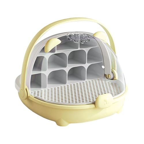 Silkworm Wachstumsbox Futterbox Tragbare Beobachtungskabine Kleintierzuchtbehälter Seidenraupe Schlüpfbehälter - Gelb Silkworm Wachstumsbox Futterbox Tragbare Beobachtungskabine Kleintierzuchtbehälter Seidenraupe Schlüpfbehälter - Gelb von PawwJoy