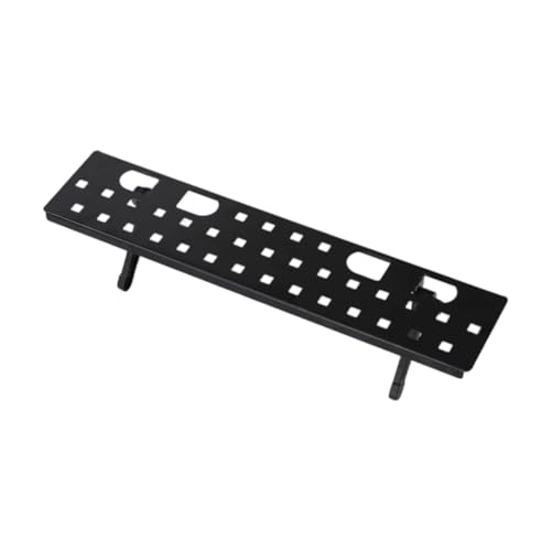 TV-Halterung für verstellbare Bildschirm-Organizer, kompatibel mit Kabelbox, Router, Soundbar-Lautsprechern, ohne Bohren, 10 x 45 cm mit Loch von PawwJoy