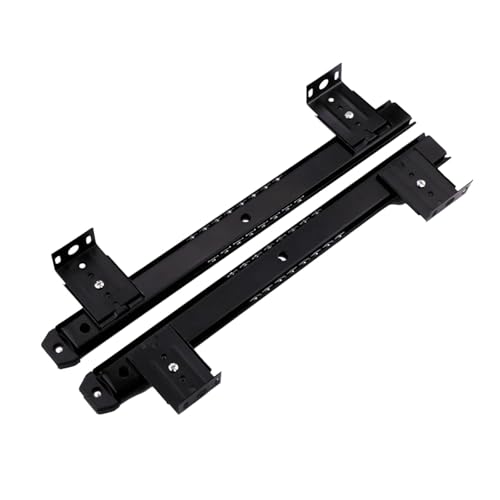 Tastaturablage, Gleitschienen-Set, 35 cm, robuste Stahlschiene mit verstellbarer Höhe, Halterung, Schrank, Möbel, Hardware, 35 mm, schwarz, 5 Höhen von PawwJoy