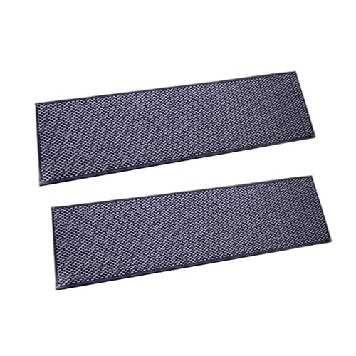 Teppich-Stufenmatten für Holztreppen für Kinder, ältere Hunde, 55 x 20 cm, wiederverwendbar, dickes Polyester, 2 Stück, Weiß / Schwarz Teppich-Stufenmatten für Holztreppen für Kinder, ältere Hunde, 55 x 20 cm, wiederverwendbar, dickes Polyester, 2 Stück, Weiß / Schwarz von PawwJoy