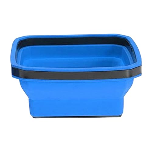 Tragbares, faltbares Tablett zur Aufbewahrung von kleinen Werkzeugen und Schrauben, 11,2 x 5,1 cm, Silikon-Teile-Organizer mit faltbarem Design für Werkstatt-Organisation, Blau von PawwJoy