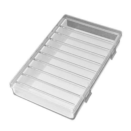 Transparente Acryl-Aufbewahrungsbox für Perlen und Schmuck, mit Edelstahlstäben, groß von PawwJoy