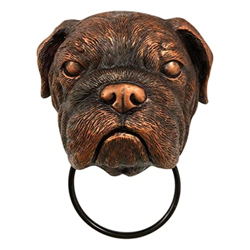 Türklopfer aus Kunstharz, Vintage-Stil, Türklopfer, Zuggitter, Zubehör, Heimdekoration, Englische Bulldogge von PawwJoy