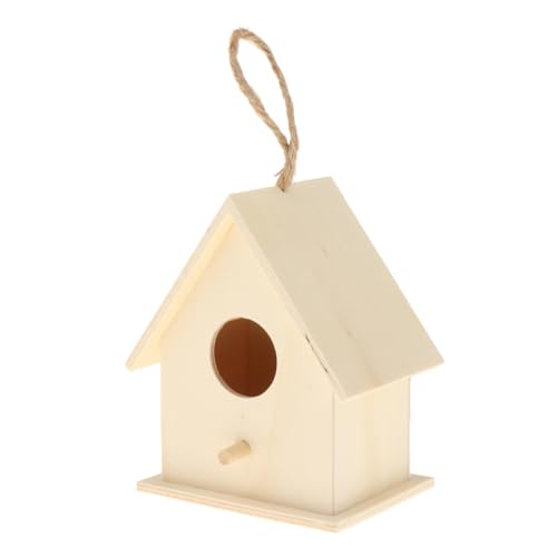 Vogelhaus aus Holz, FSC-Mix, Kredit-Vogelnest, Dekoration, unlackiert, Vogelfutterstation für Garten, Hinterhof, Stil 6 Vogelhaus aus Holz, FSC-Mix, Kredit-Vogelnest, Dekoration, unlackiert, Vogelfutterstation für Garten, Hinterhof, Stil 6 von PawwJoy