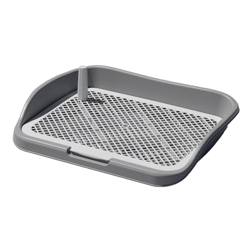 WC-Padhalter für den Innenbereich, mit hohem Zaun, für kleine, mittelgroße und große Hunde, Grau von PawwJoy