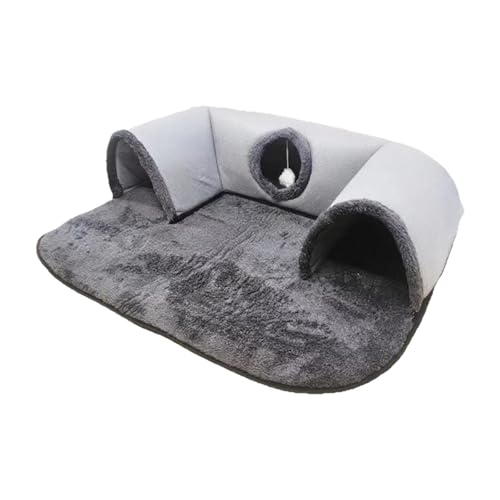 Winter Warm Katze Tunnel Bett Interaktives Spielzeug Leichter Spielplatz Spielcenter Herbst Warme Tunnelmatte für Indoor Katzen Outdoor - L Winter Warm Katze Tunnel Bett Interaktives Spielzeug Leichter Spielplatz Spielcenter Herbst Warme Tunnelmatte für Indoor Katzen Outdoor - L von PawwJoy