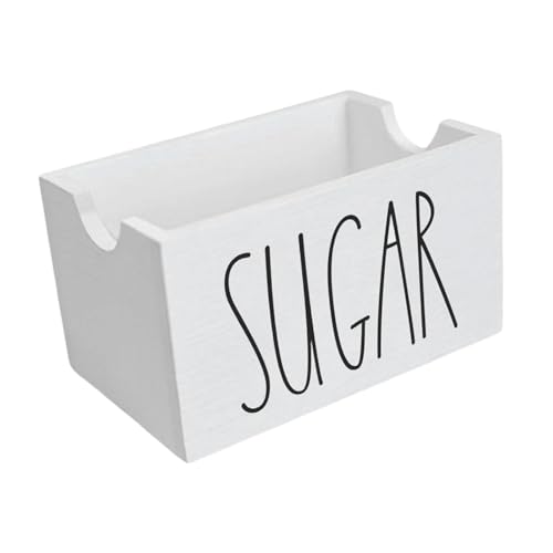 Zuckerverpackungshalter für Kaffeebar, 20 Päckchen, Holz-Aufbewahrungsbehälter für Büro, Schreibtisch, Restaurant, Kaffee, Gewürze, Organizer, Weiß Zuckerverpackungshalter für Kaffeebar, 20 Päckchen, Holz-Aufbewahrungsbehälter für Büro, Schreibtisch, Restaurant, Kaffee, Gewürze, Organizer, Weiß von PawwJoy