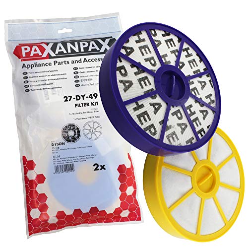 Paxanpax PFC364 kompatibles HEPA-Filter-Set für Dyson DC05/08, 2 Stück, weiß Paxanpax PFC364 kompatibles HEPA-Filter-Set für Dyson DC05/08, 2 Stück, weiß von Paxanpax