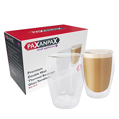 Paxanpax PSA276 Doppelwandige Thermoisolierte Tee- und Kaffeetasse, 300 ml, 2 Stück von Paxanpax