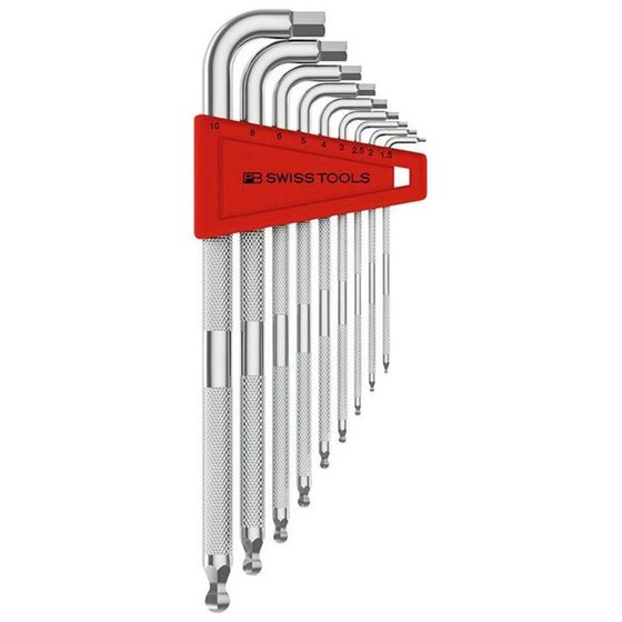 PB Swiss Tools - Winkelschraubendreher-Satz 9-teilig 1,5-10mm SAFETY von Pb Swiss Tools