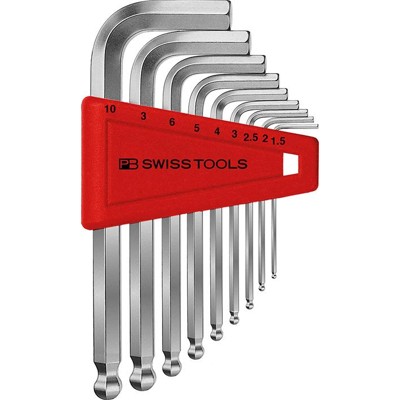 Winkelschraubendreher-Satz 9-teilig 1,5-10 Kugelkopf von Pb Swiss Tools