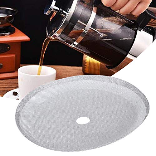 French Press Pot Zubehör Kaffeefilter Mesh, glatt wiederverwendbarer 80 Mesh Coffee Pot Filter, 5 Stück für French Press Residue Kaffee(Medium-800ml) von Pbzydu