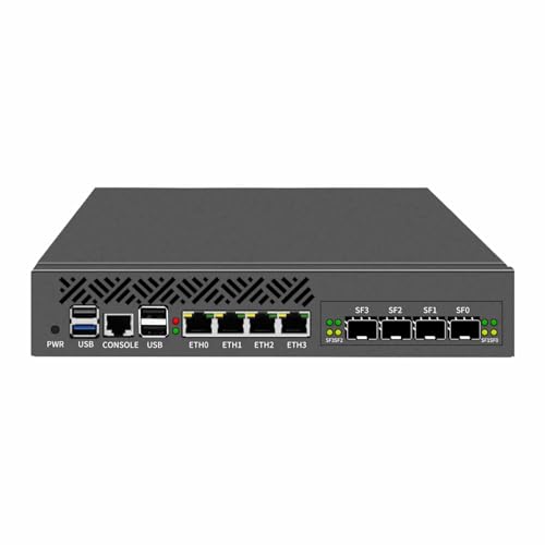 PcZinophyte 1U 9,5 Zoll Rack-montiert Firewall Appliance Mini PC N100 Kein SFP 4xi226-V 2,5G Gateway Netzwerk Sicherheit Server PcZinophyte 1U 9,5 Zoll Rack-montiert Firewall Appliance Mini PC N100 Kein SFP 4xi226-V 2,5G Gateway Netzwerk Sicherheit Server von PcZinophyte