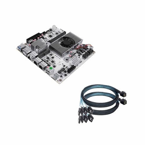PcZinophyte 8-Bay 10G NAS Motherboard i3-N305 1 * 10G 2 * 2,5G LANs 2*NVMe 2*SFF-8643 zu 8*SATA Firewall Mainboard PCIex1 Typ-C PcZinophyte 8-Bay 10G NAS Motherboard i3-N305 1 * 10G 2 * 2,5G LANs 2*NVMe 2*SFF-8643 zu 8*SATA Firewall Mainboard PCIex1 Typ-C von PcZinophyte
