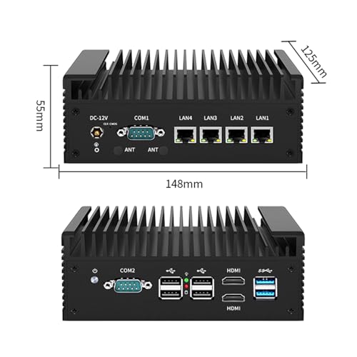 PcZinophyte Firewall Mini PC 12th Gen N100 Soft Router 4X i226-V 2.5G DDR5 2*COM 2*HDMI Industrie Computer Effiziente Kühlung PcZinophyte Firewall Mini PC 12th Gen N100 Soft Router 4X i226-V 2.5G DDR5 2*COM 2*HDMI Industrie Computer Effiziente Kühlung von PcZinophyte