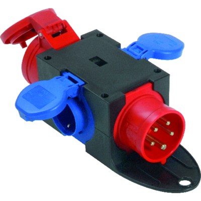 Kompaktverteiler 1xhCEE, 3x Schuko von Pce