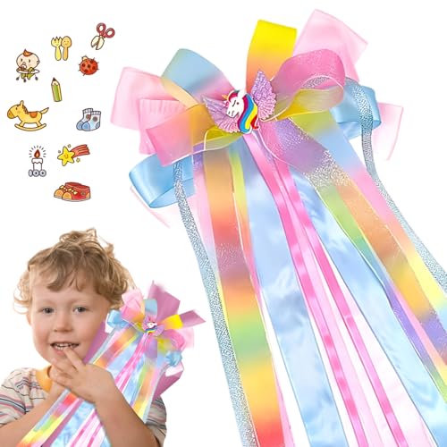 PceGan Schleife Schultüte Mädchen, Schultüte Schleife für Einschulung Mädchen, Zuckertüten Schleife 60cm X 20cm, Schultütenschleife für Schulanfang Deko und Haarschmuck PceGan Schleife Schultüte Mädchen, Schultüte Schleife für Einschulung Mädchen, Zuckertüten Schleife 60cm X 20cm, Schultütenschleife für Schulanfang Deko und Haarschmuck von PceGan