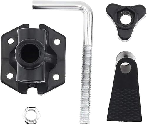 1 Set schwarze Halterungsklemme, Zubehör, Halterung für Mikrofonklemmen, feste Metall-Schreibtischlampen-Clip-Fittings, Schraubkamera-Blitzhalterung, Klemmhalterung, Monitor, magische Buchse von Pchnfei