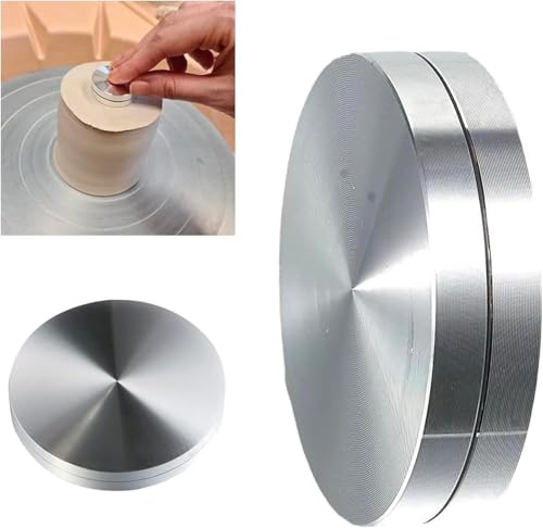 Silberner 30 mm Metall-Keramik-Töpferwaren-Spinner, Spinner-Werkzeug, Töpferwerkzeug für Töpfer und Tonkünstler, Mini-Töpferscheibe, Keramik-Töpferwerkzeug Silberner 30 mm Metall-Keramik-Töpferwaren-Spinner, Spinner-Werkzeug, Töpferwerkzeug für Töpfer und Tonkünstler, Mini-Töpferscheibe, Keramik-Töpferwerkzeug von Pchnfei