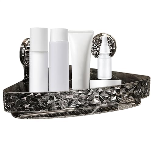 Pcingsia Eckregal mit Saugnapf, Badezimmer-Wandmontage, Bodenablauf-Design, Aufbewahrungswerkzeug für Wohnzimmer, Küche, Bad und Schlafzimmer Pcingsia Eckregal mit Saugnapf, Badezimmer-Wandmontage, Bodenablauf-Design, Aufbewahrungswerkzeug für Wohnzimmer, Küche, Bad und Schlafzimmer von Pcingsia